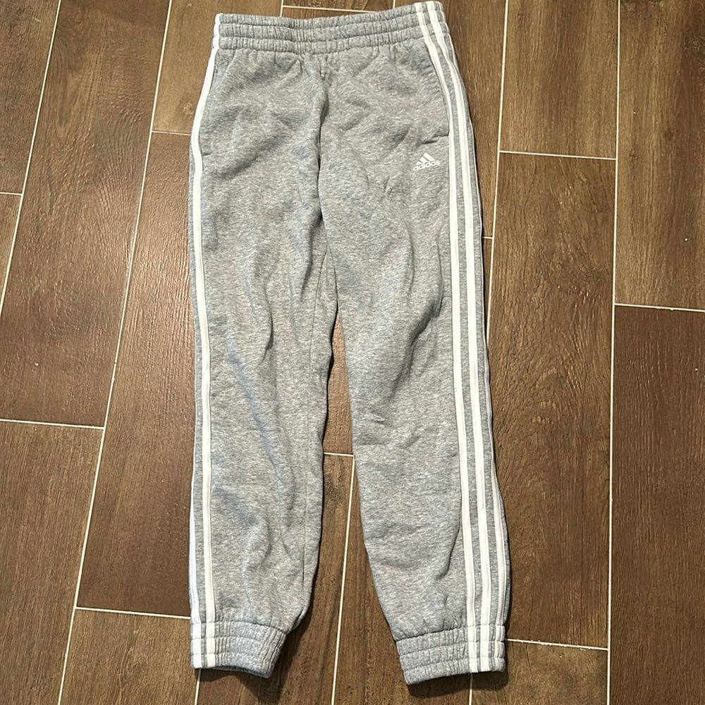 Girls adidas Fleece Joggers. Size 10/12.